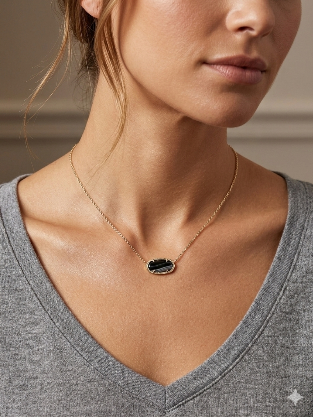 Kendra Scott Elisa Pendant Necklace for Women,‎ Fashion Jewelry, 14k Gold-Plated
